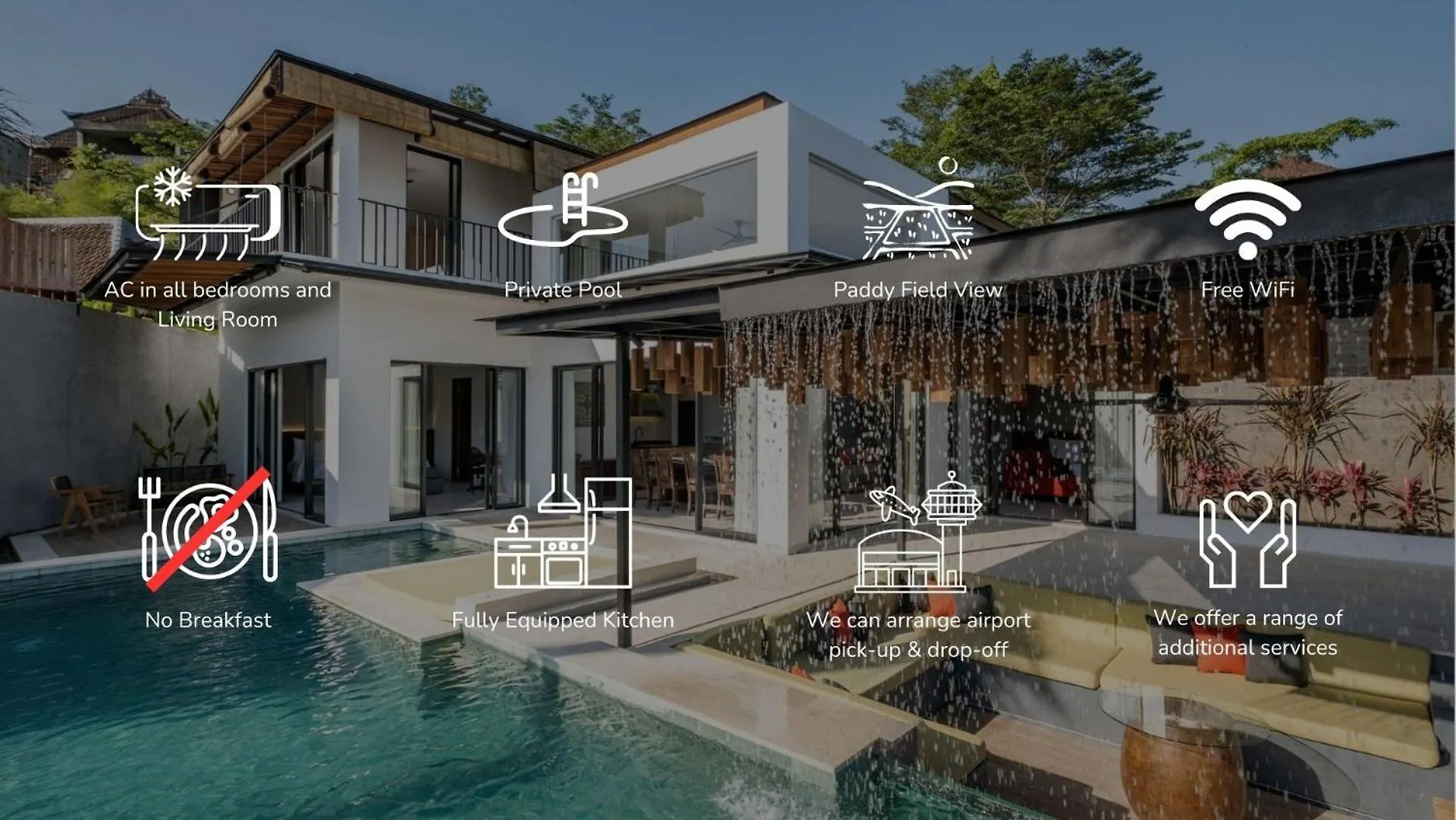 Villa Cakra - 4 Bedroom Luxury Villa With Infinity Pool And Paddy Field View Ubud